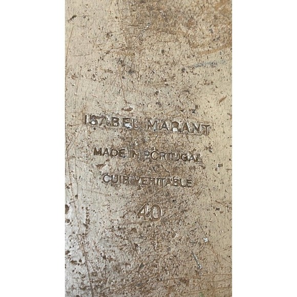 ISABEL MARANT ELLEN LEATHER STUDDED SANDALS SIZE 40 - Picture 11 of 12